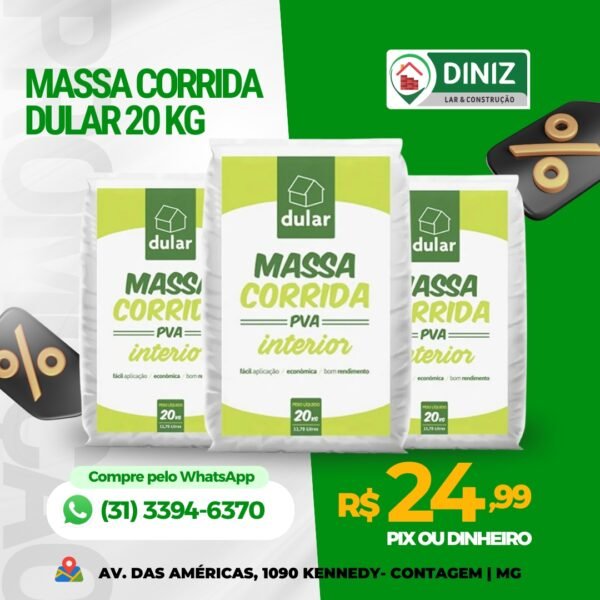 Massa Corrida Dullar - 20kg