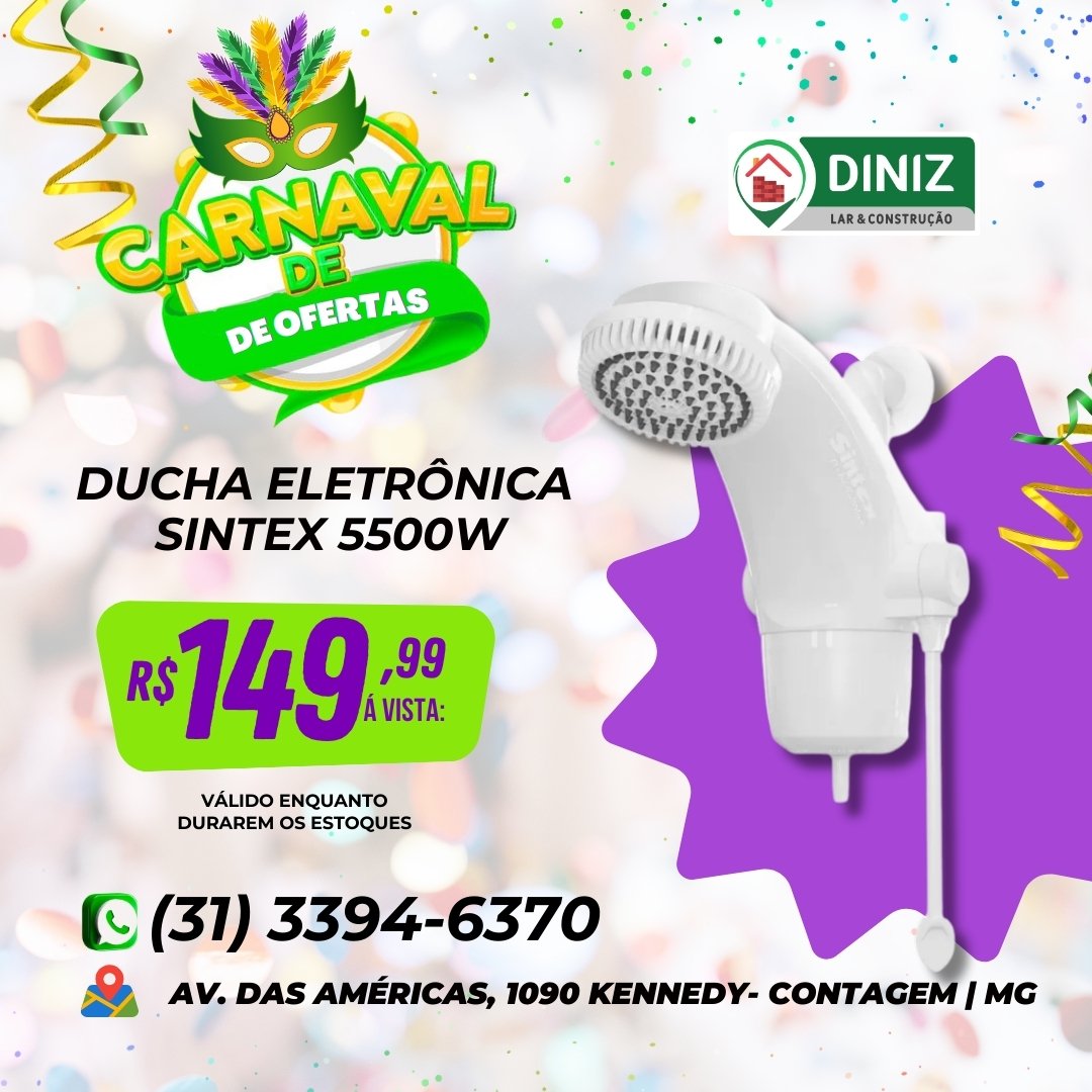Ducha Eletrônica Sintex 5500w